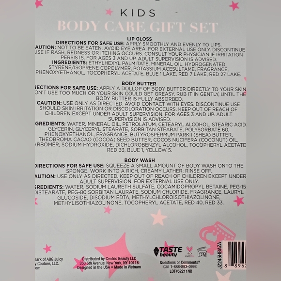 Taste Beauty X  Juicy Couture Kids Body Care Set - Picture 4 of 5